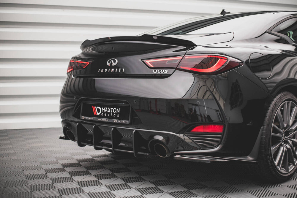 Maxton Parts - Heckansatz Diffusor passend für Infiniti Q60 S Mk2 schwarz matt