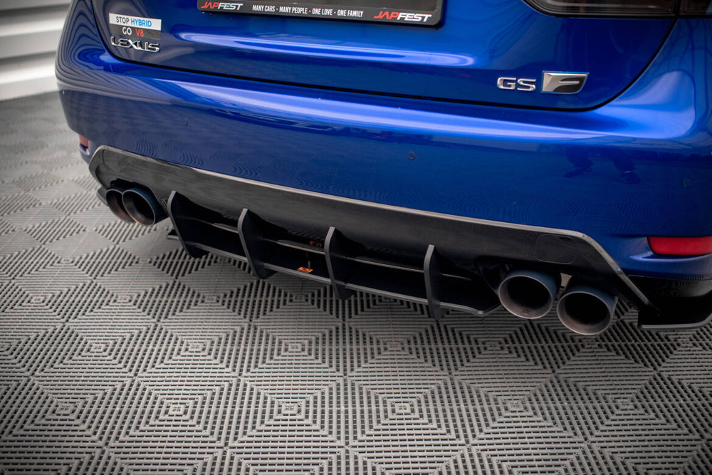 Maxton Parts - Heckansatz Diffusor passend für Lexus GS F Mk4 FL schwarz matt