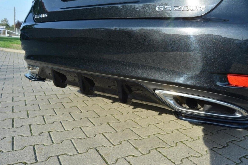 Maxton Parts - Heckansatz Diffusor passend für Lexus GS Mk4 FL T schwarz Hochglanz