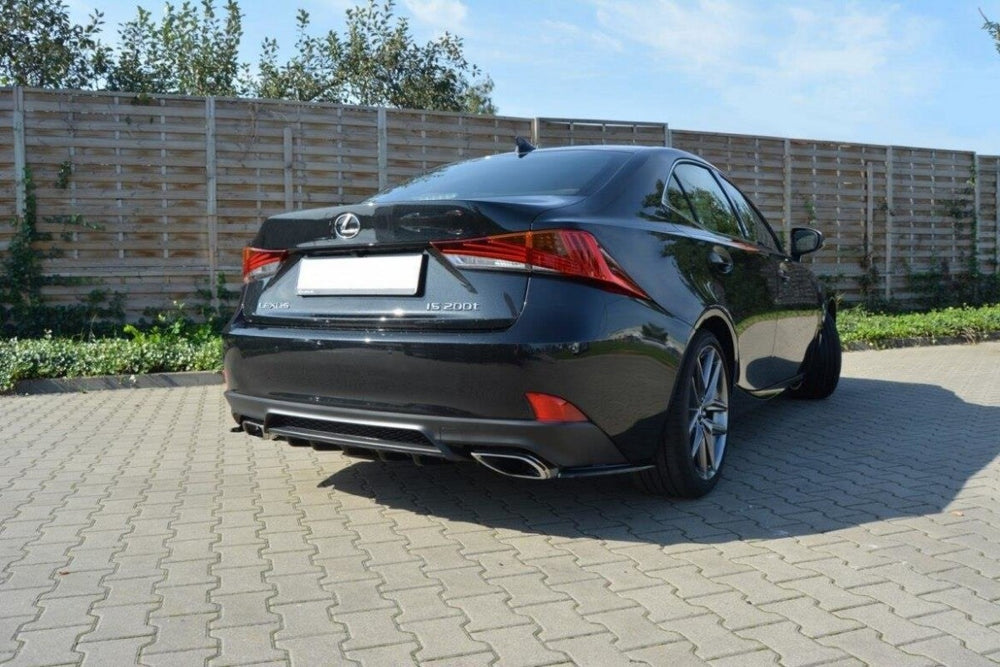 Maxton Parts - Heckansatz Diffusor passend für Lexus IS Mk3 FL T schwarz Hochglanz