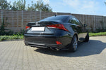 Maxton Parts - Heckansatz Diffusor passend für Lexus IS Mk3 FL T schwarz Hochglanz