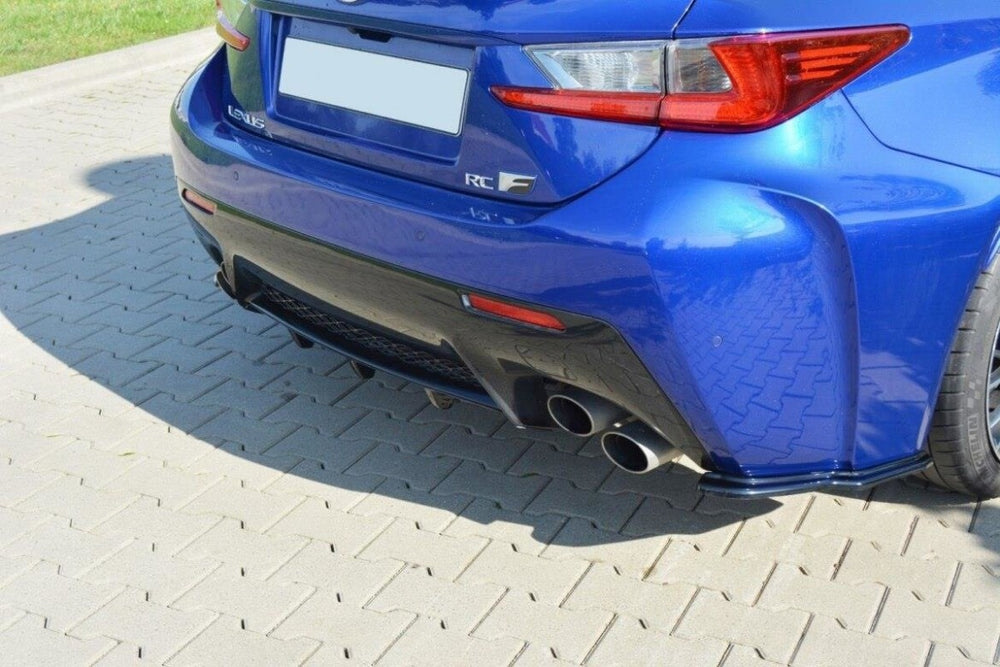 Maxton Parts - Heckansatz Diffusor passend für Lexus RC F schwarz Hochglanz