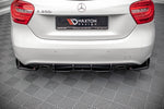 Maxton Parts - Heckansatz Diffusor passend für Mercedes A W176 schwarz matt