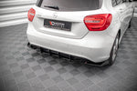 Maxton Parts - Heckansatz Diffusor passend für Mercedes A W176 schwarz matt