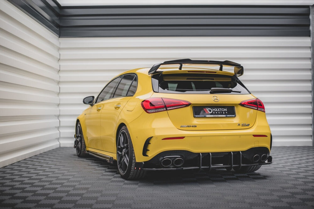 Maxton Parts - Heckansatz Diffusor passend für Mercedes-AMG A45 S Aero Paket W177 schwarz matt