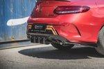 Maxton Parts - Heckansatz Diffusor passend für Mercedes-AMG C43 Coupe C205 schwarz matt
