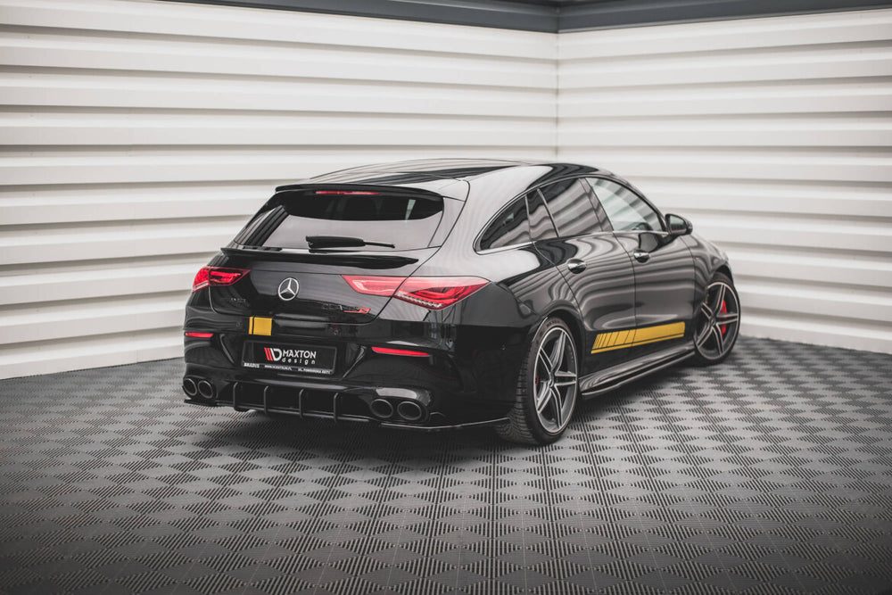 Maxton Parts - Heckansatz Diffusor passend für Mercedes-AMG CLA 35 / 45 Aero C118 schwarz matt