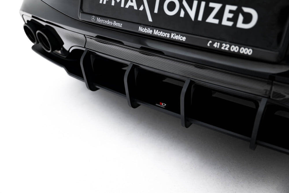 Maxton Parts - Heckansatz Diffusor passend für Mercedes-AMG CLE 53 C236 schwarz matt