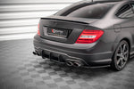 Maxton Parts - Heckansatz Diffusor passend für Mercedes C Coupe AMG-Line C204 schwarz matt