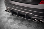 Maxton Parts - Heckansatz Diffusor passend für Mercedes C Coupe AMG-Line C204 schwarz matt