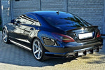 Maxton Parts - Heckansatz Diffusor passend für Mercedes CLS C218 AMG LINE schwarz matt