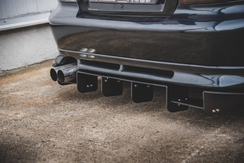 Maxton Parts - Heckansatz Diffusor passend für Mitsubishi Galant Avance Mk8 schwarz matt