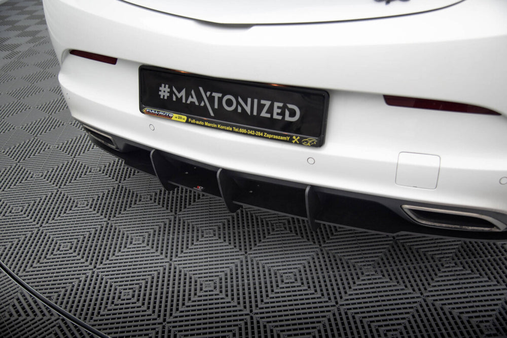 Maxton Parts - Heckansatz Diffusor passend für Opel Astra J OPC / VXR schwarz matt