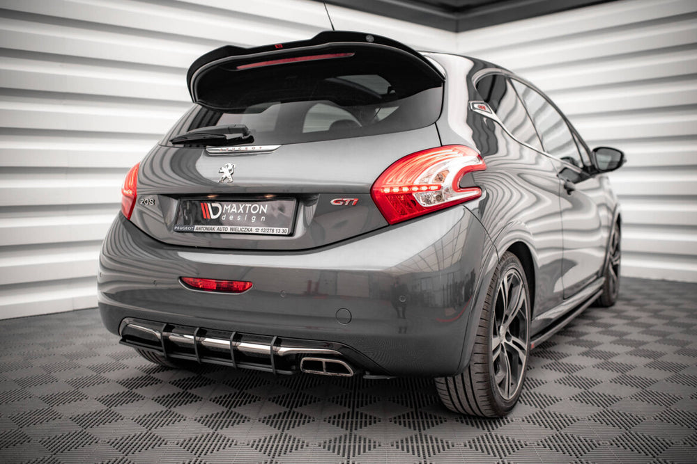 Maxton Parts - Heckansatz Diffusor passend für Peugeot 208 GTi Mk1 schwarz matt