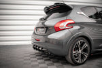 Maxton Parts - Heckansatz Diffusor passend für Peugeot 208 GTi Mk1 schwarz matt