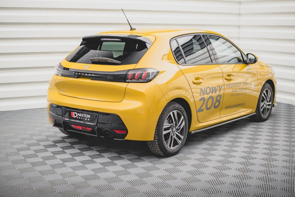 Maxton Parts - Heckansatz Diffusor passend für Peugeot 208 Mk2 schwarz matt