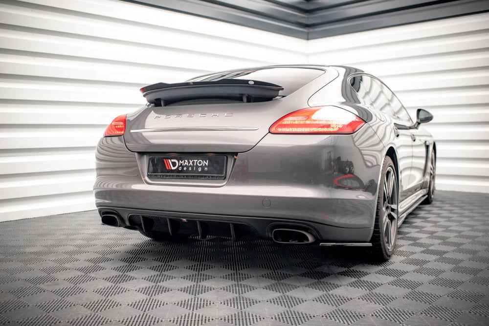 Maxton Parts - Heckansatz Diffusor passend für Porsche Panamera / Panamera Diesel 970 schwarz Hochglanz