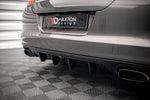 Maxton Parts - Heckansatz Diffusor passend für Porsche Panamera / Panamera Diesel 970 schwarz Hochglanz