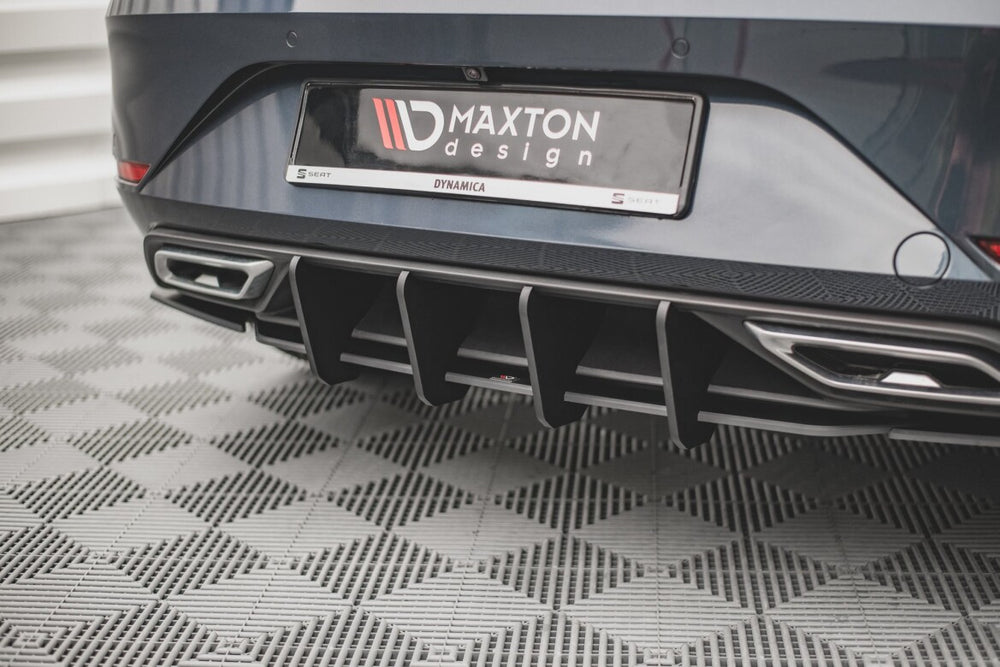Maxton Parts - Heckansatz Diffusor passend für Seat Leon FR Hatchback Mk4 schwarz matt