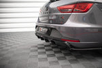 Maxton Parts - Heckansatz Diffusor passend für Seat Leon FR Sportstourer Mk3 schwarz Hochglanz