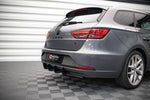 Maxton Parts - Heckansatz Diffusor passend für Seat Leon FR Sportstourer Mk3 schwarz matt