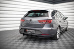 Maxton Parts - Heckansatz Diffusor passend für Seat Leon FR Sportstourer Mk3 schwarz matt