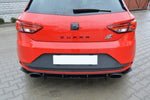 Maxton Parts - Heckansatz Diffusor passend für Seat Leon III CUPRA schwarz matt