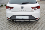 Maxton Parts - Heckansatz Diffusor passend für Seat Leon III FR schwarz matt