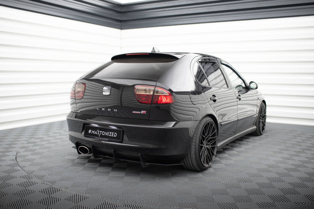 Maxton Parts - Heckansatz Diffusor passend für Seat Leon Mk1 CUPRA schwarz matt