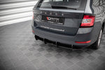 Maxton Parts - Heckansatz Diffusor passend für Skoda Fabia Combi Mk3 FL schwarz matt