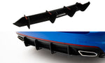 Maxton Parts - Heckansatz Diffusor passend für Skoda Octavia RS Mk3 / Mk3 FL Hatchback / Kombi schwarz matt