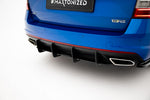 Maxton Parts - Heckansatz Diffusor passend für Skoda Octavia RS Mk3 / Mk3 FL Hatchback / Kombi schwarz matt
