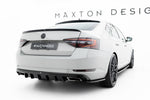 Maxton Parts - Heckansatz Diffusor passend für Skoda Superb Liftback / Combi Mk3 schwarz Hochglanz