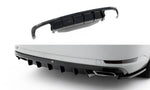 Maxton Parts - Heckansatz Diffusor passend für Skoda Superb Liftback / Combi Mk3 schwarz Hochglanz