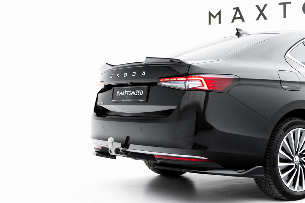 Maxton Parts - Heckansatz Diffusor passend für Skoda Superb Mk4 schwarz Hochglanz