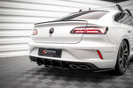 Maxton Parts - Heckansatz Diffusor passend für VW Arteon R Limousine / Shooting Brake Mk1 Faceift schwarz matt