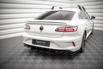 Maxton Parts - Heckansatz Diffusor passend für VW Arteon R Limousine / Shooting Brake Mk1 Faceift schwarz matt