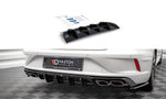 Maxton Parts - Heckansatz Diffusor passend für VW Arteon R Limousine / Shooting Brake Mk1 FL schwarz Hochglanz