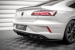 Maxton Parts - Heckansatz Diffusor passend für VW Arteon R Limousine / Shooting Brake Mk1 FL schwarz Hochglanz