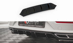 Maxton Parts - Heckansatz Diffusor passend für VW Arteon R-Line Limousine / Shooting Brake Mk1 FL schwarz Hochglanz