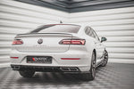 Maxton Parts - Heckansatz Diffusor passend für VW Arteon R-Line Limousine / Shooting Brake Mk1 FL schwarz Hochglanz