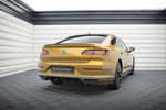 Maxton Parts - Heckansatz Diffusor passend für VW Arteon R-Line schwarz Hochglanz