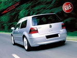 Maxton Parts - Heckansatz Diffusor passend für VW Golf 4 25"TH ANNIVERSARY LOOK (ohne Endrohr)
