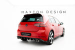 Maxton Parts - Heckansatz Diffusor passend für VW Golf 7 GTI FL schwarz Hochglanz