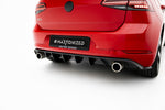 Maxton Parts - Heckansatz Diffusor passend für VW Golf 7 GTI FL schwarz Hochglanz
