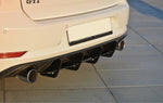 Maxton Parts - Heckansatz Diffusor passend für VW Golf 7 GTI FL schwarz matt