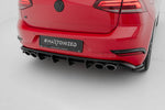 Maxton Parts - Heckansatz Diffusor passend für VW Golf R Hatchback R Mk7 FL schwarz Hochglanz