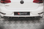 Maxton Parts - Heckansatz Diffusor passend für VW Golf R-Line Mk 7 FL schwarz matt
