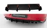 Maxton Parts - Heckansatz Diffusor passend für VW Golf R Mk7 FL schwarz matt