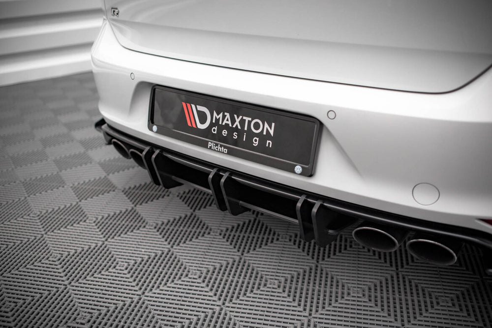 Maxton Parts - Heckansatz Diffusor passend für VW Golf R Mk7 schwarz matt